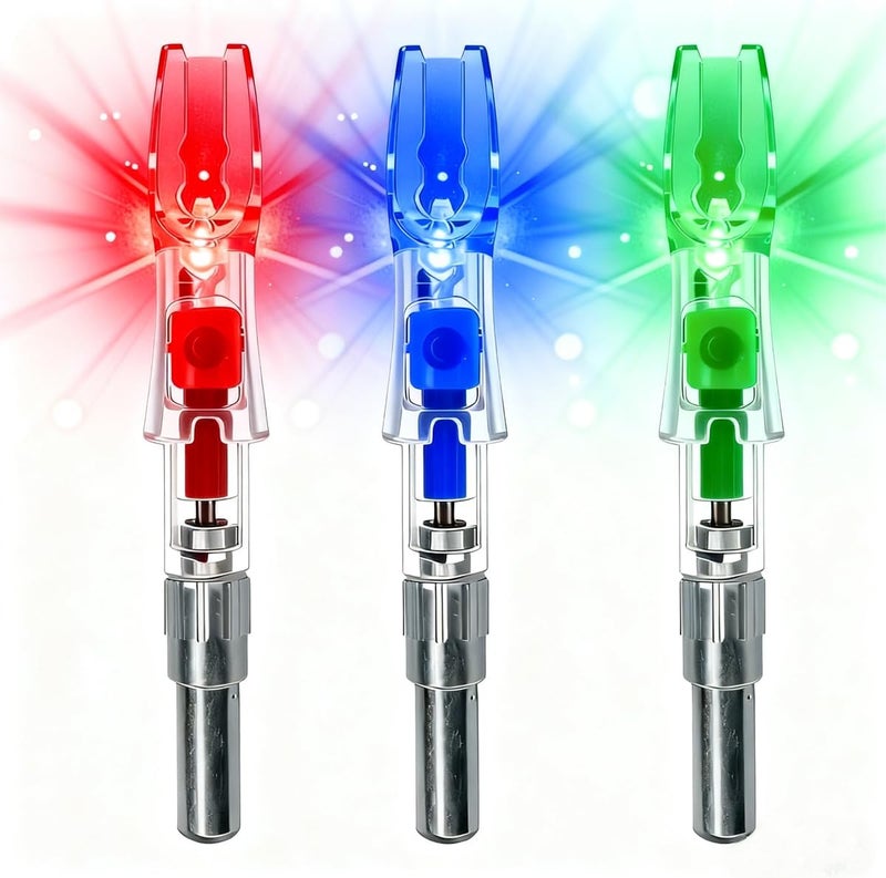 LightingU NoxDyn 12pcs X Lighted Nocks for Arrows with .205'' .232'' .244'' .248'' Inside Diameter with H, S, GT Bushings, High-Visibility Light Up Nocks with ON/Off Switch for Archery - Image 4